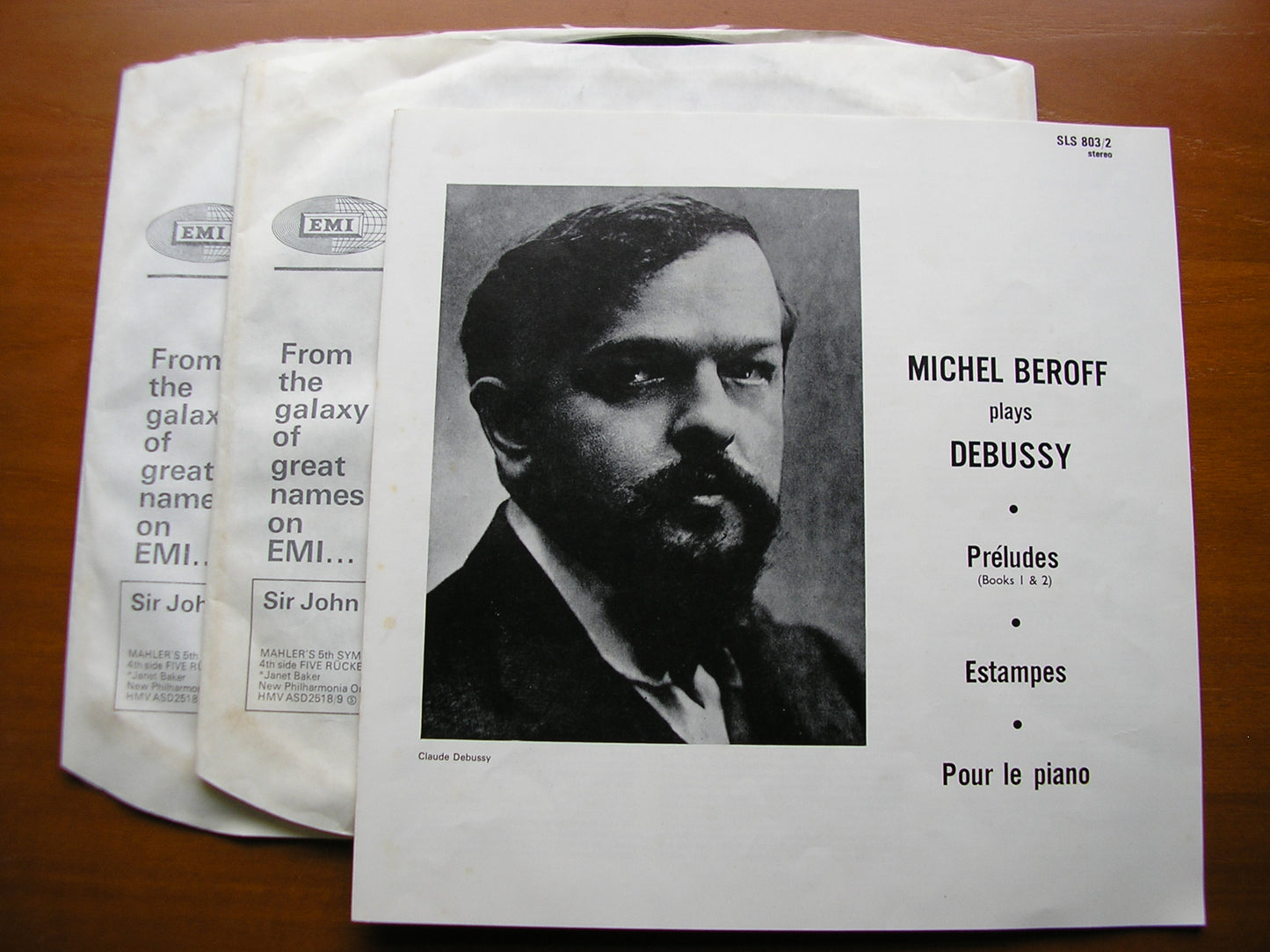 DEBUSSY: PRELUDES Books 1 & 2 / ESTAMPES / POUR LE PIANO MICHEL BEROFF 2LP SLS 803