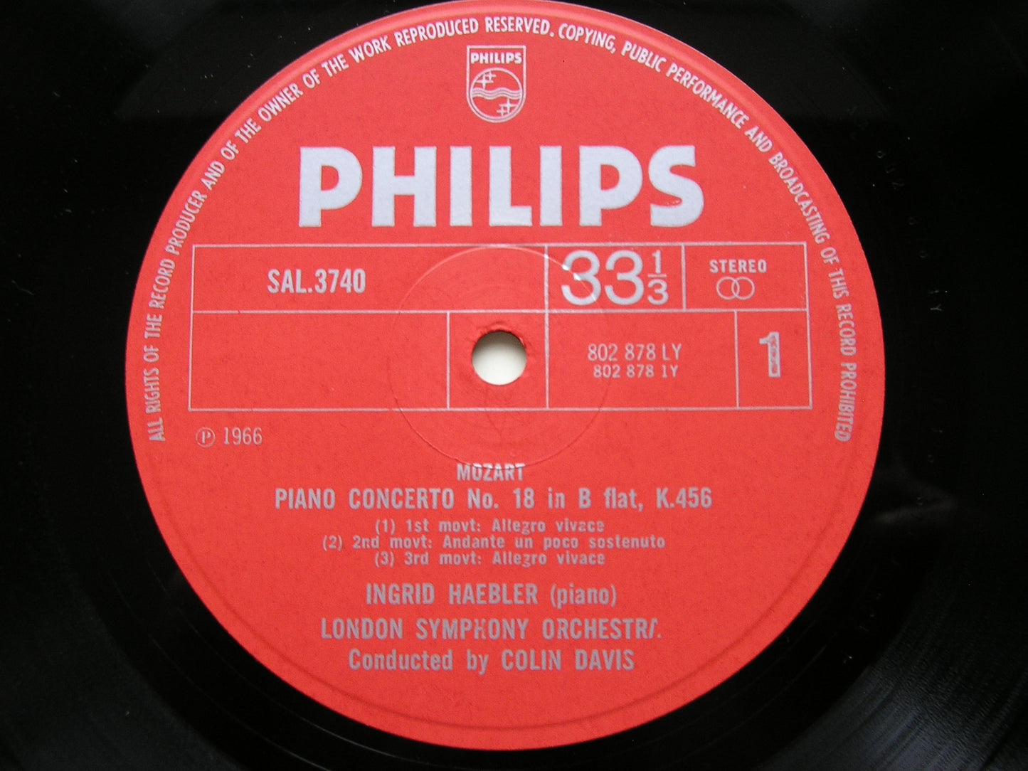 MOZART: PIANO CONCERTOS Nos. 18 & 22       HAEBLER / LONDON SYMPHONY / DAVIS     SAL 3740