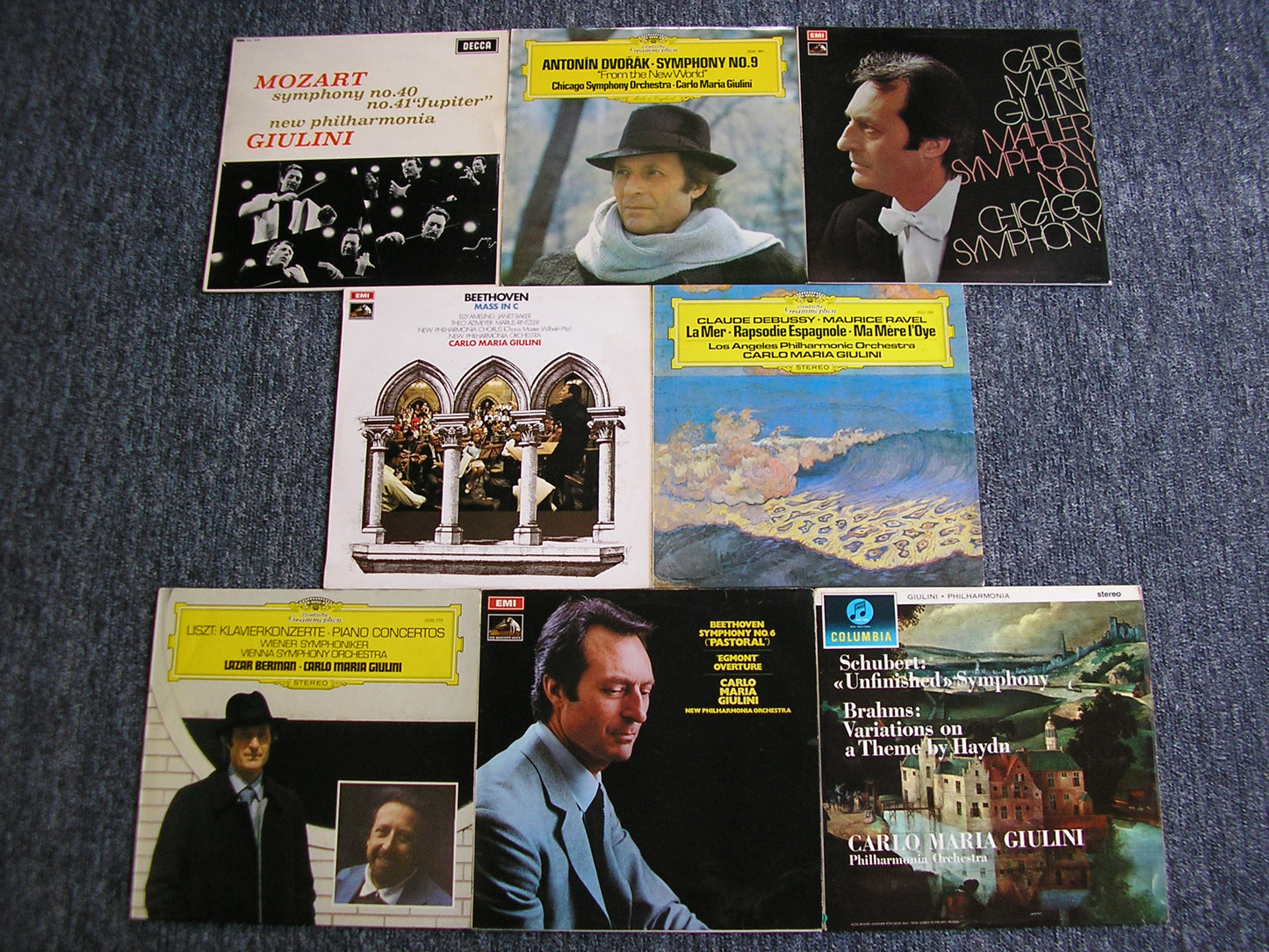8 LP CLASSICAL COLLECTIONS - CARLO MARIA GIULINI