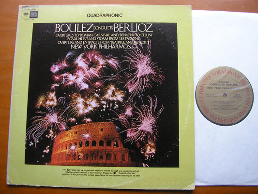 BERLIOZ: OVERTURES / ROYAL HUNT & STORM from LES TROYENS      BOULEZ / NEW YORK PHILHARMONIC      MQ 31799