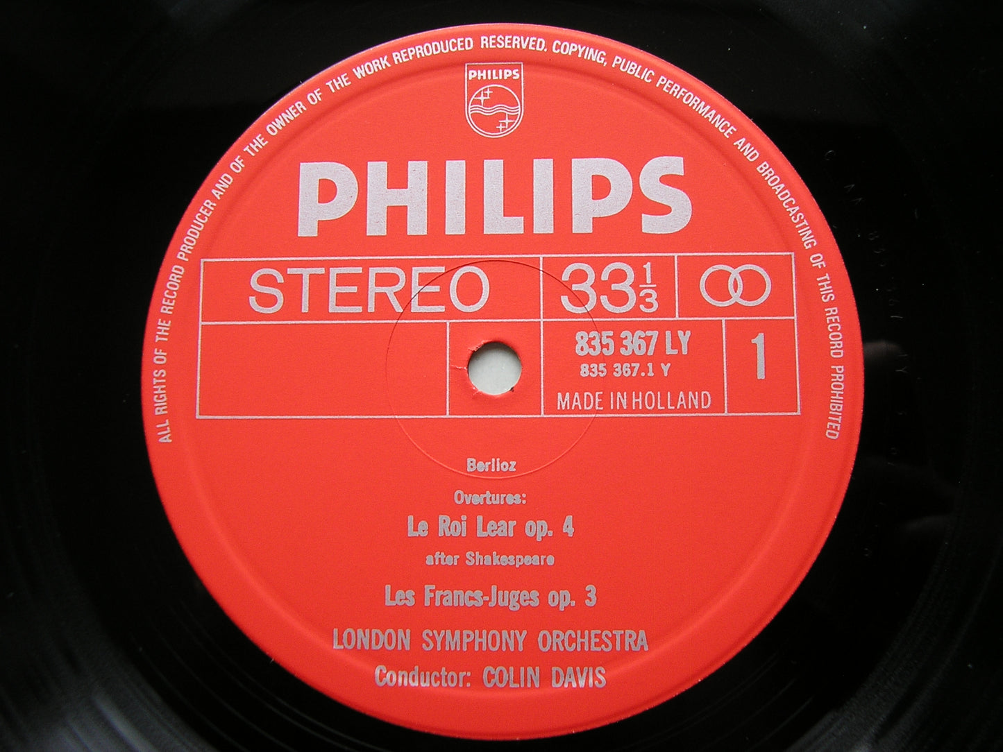 BERLIOZ: OVERTURES COLIN DAVIS / LONDON SYMPHONY SAL 3573
