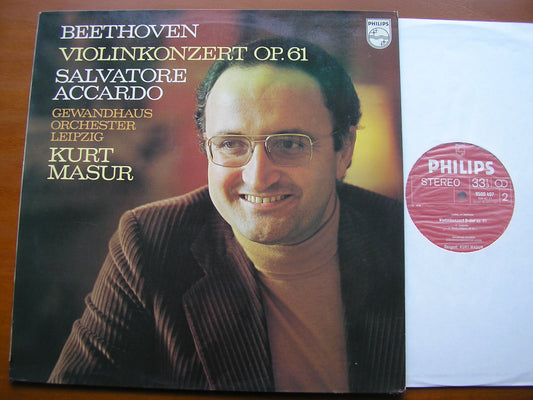 BEETHOVEN: VIOLIN CONCERTO     ACCARDO / LEIPZIG GEWANDHAUS / MASUR      9500 407