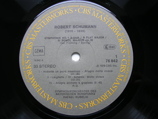 SCHUMANN: THE FOUR SYMPHONIES / MANFRED OVERTURE     RAFAEL KUBELIK / BAVARIAN RADIO SYMPHONY    3 LP