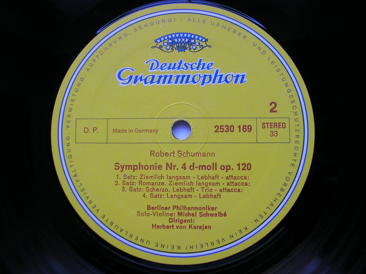 SCHUMANN: THE FOUR SYMPHONIES / OVERTURE, SCHERZO & FINALE Op. 52      KARAJAN / BERLIN PHILHARMONIC  3LP