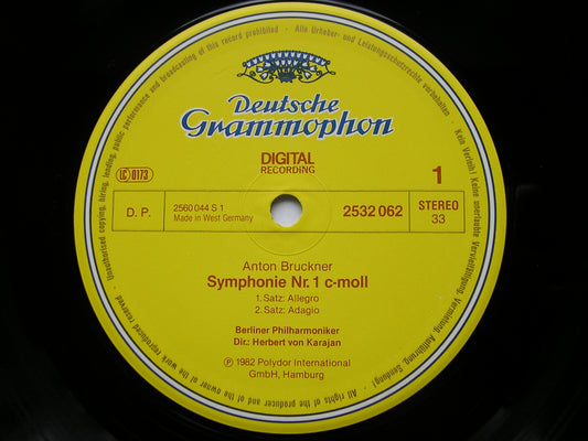 BRUCKNER: SYMPHONY No. 1     KARAJAN / BERLIN PHILHARMONIC      2532 062
