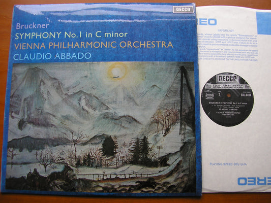 BRUCKNER: SYMPHONY No. 1     ABBADO / VIENNA PHILHARMONIC     SXL 6494