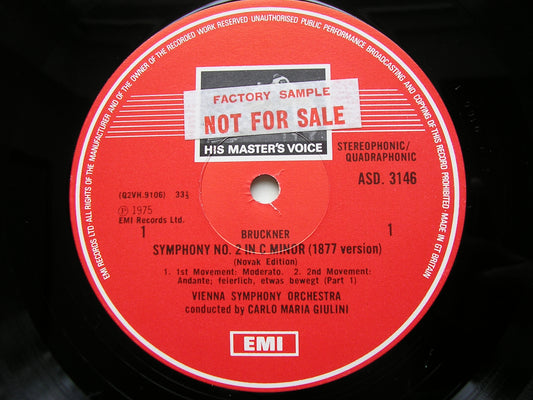 BRUCKNER: SYMPHONY No. 2     GIULINI / VIENNA SYMPHONY      ASD 3146