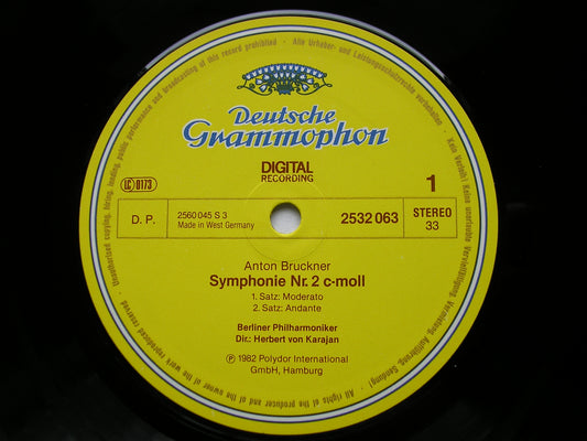 BRUCKNER: SYMPHONY No. 2       KARAJAN / BERLIN PHILHARMONIC     2532 063