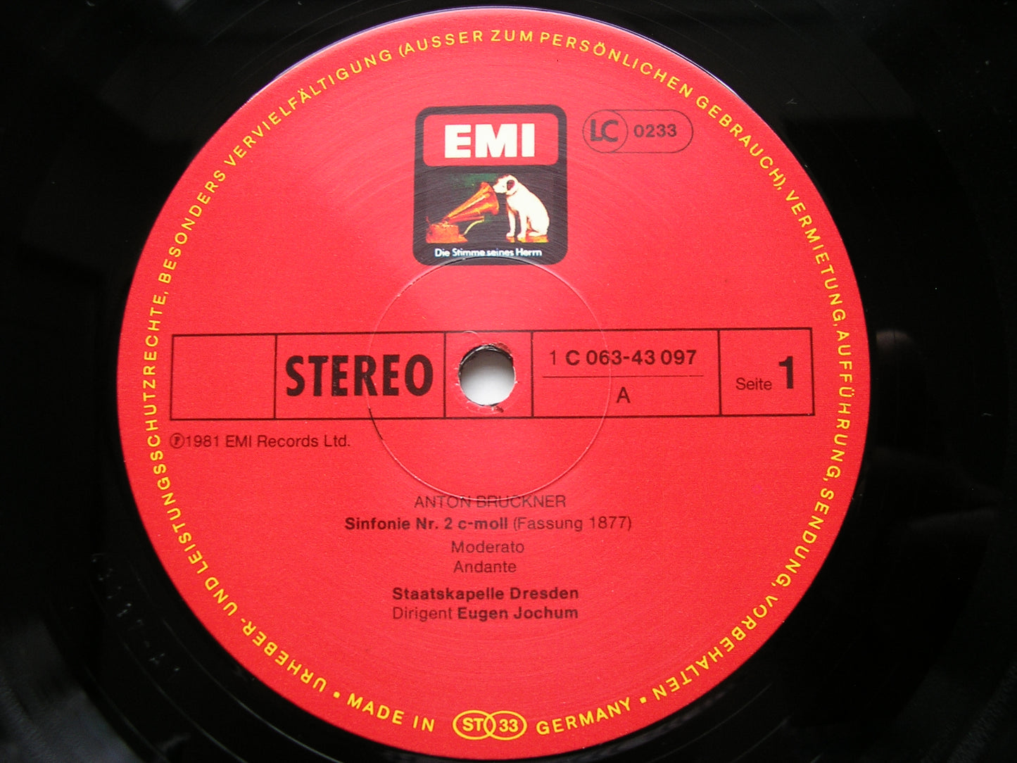 BRUCKNER: SYMPHONY No. 2        JOCHUM / DRESDEN STATE ORCHESTRA      ASD 4081