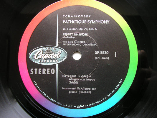 TCHAIKOVSKY: SYMPHONY No. 6 'Pathetique' LEINSDORF / LOS ANGELES PHILHARMONIC SP 8530