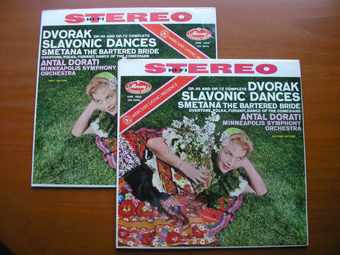 DVORAK: SLAVONIC DANCES / SMETANA: music from THE BARTERED BRIDE     DORATI / MINNEAPOLIS SYMPHONY   2LP   AMS 16046/7