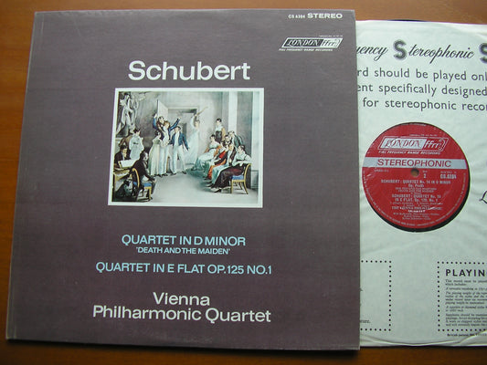 SCHUBERT: STRING QUARTET 'Death & the Maiden' / QUARTET in E Op. 125   VIENNA PHILHARMONIC QUARTET    CS 6384