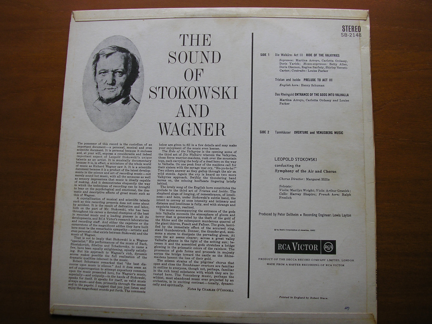 WAGNER: ORCHESTRAL MUSIC STOKOWSKI / SYMPHONY OF THE AIR SB 2148