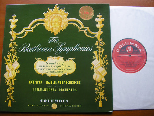 SAX 2354  BEETHOVEN: SYMPHONY No. 4 / OVERTURE Consecration of the House    OTTO KLEMPERER / PHILHARMONIA
