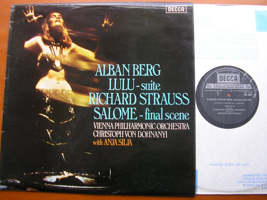 BERG: LULU Suite / STRAUSS: SALOME final scene      ANJA SILJA / VIENNA PHILHARMONIC / DOHNANYI    SXL 6657