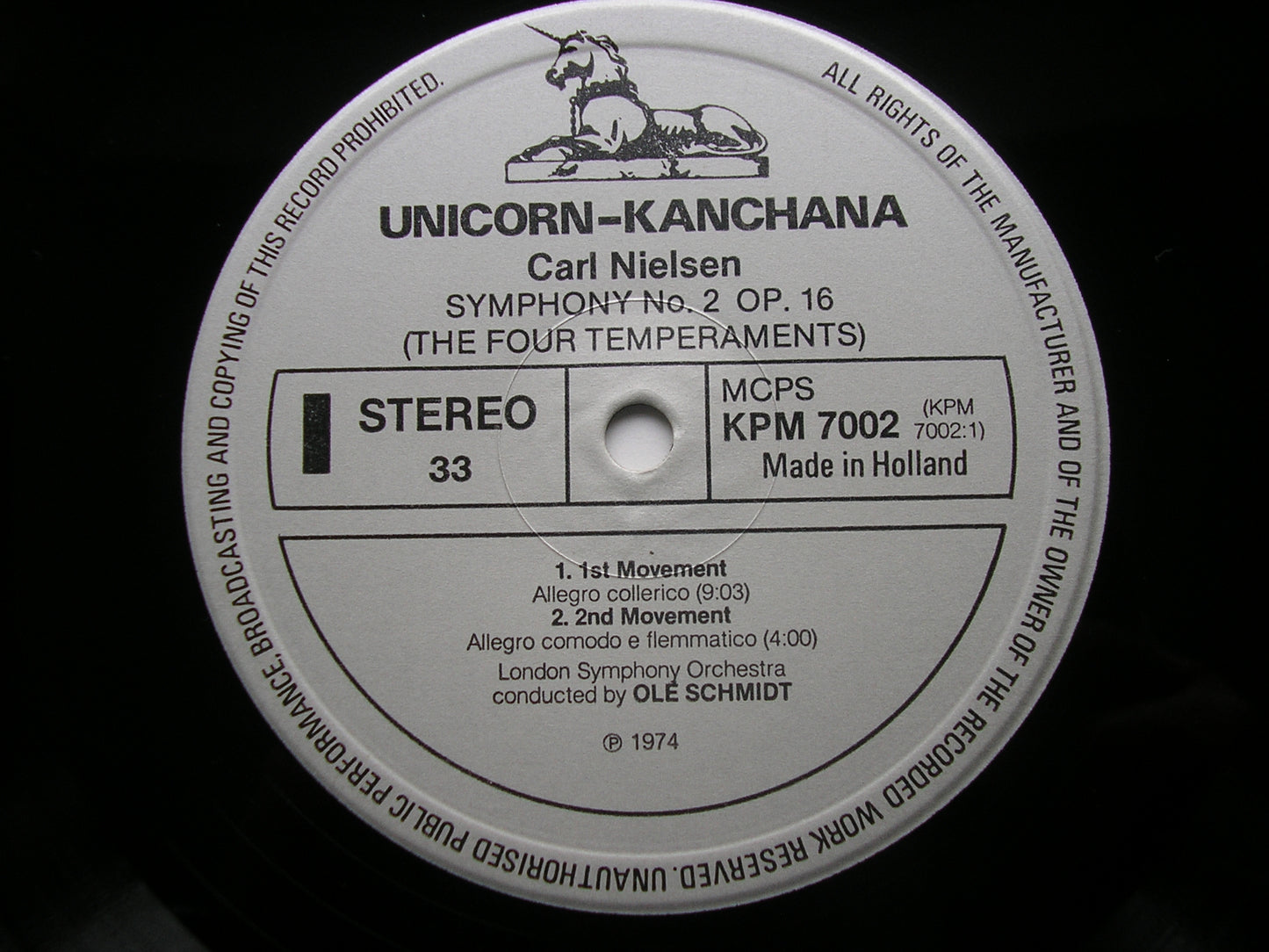 NIELSEN: THE SIX SYMPHONIES     SCHMIDT / LONDON SYMPHONY ORCHESTRA    KPM 7001 - 6