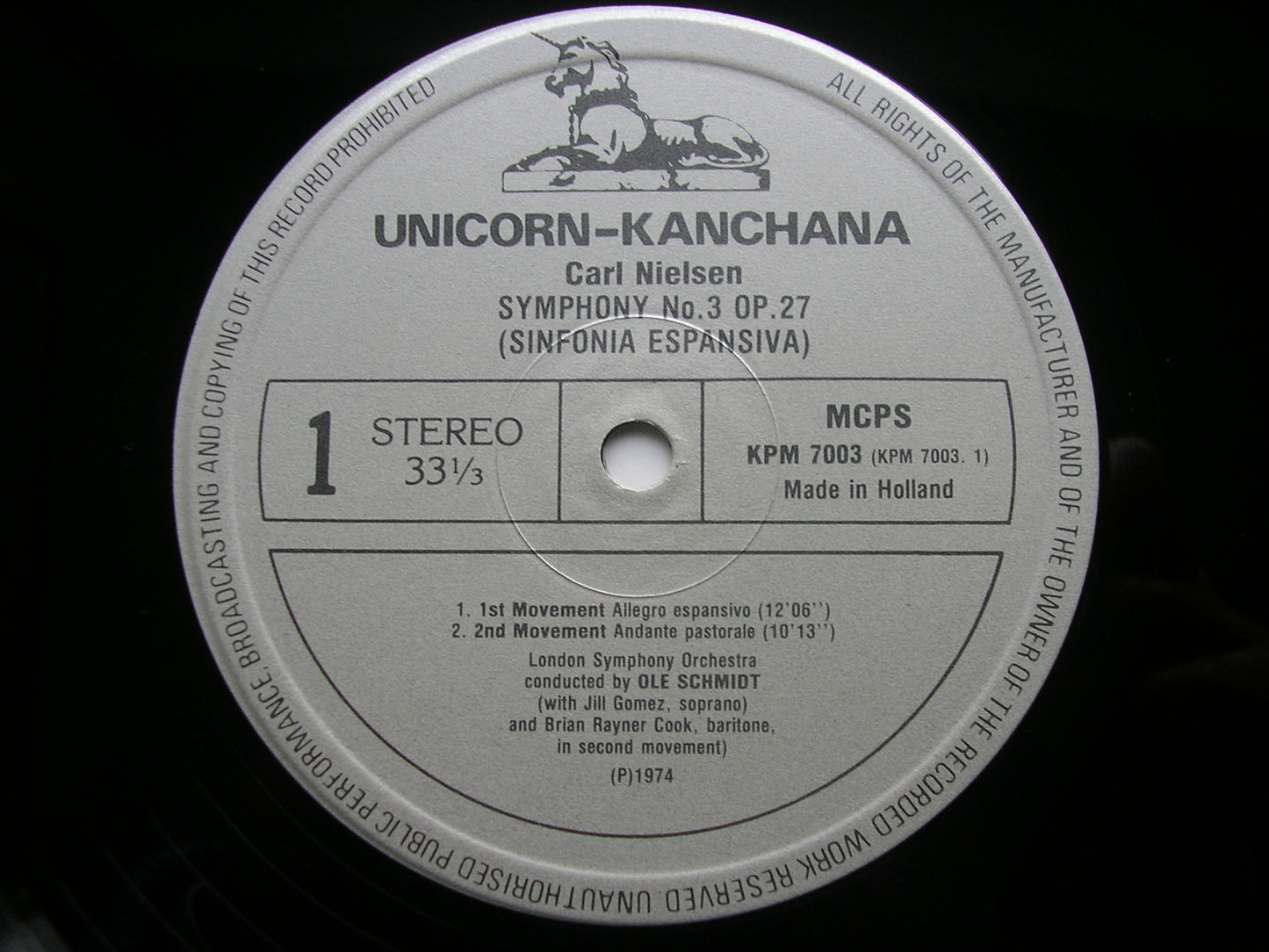NIELSEN: THE SIX SYMPHONIES     SCHMIDT / LONDON SYMPHONY ORCHESTRA    KPM 7001 - 6