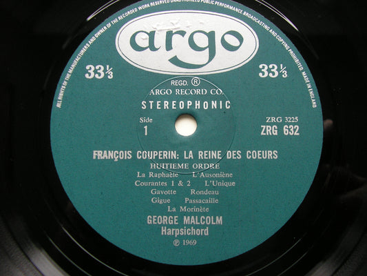 COUPERIN: LA REINE DES COEURS - Music for Harpsichord      GEORGE MALCOLM       ZRG 632
