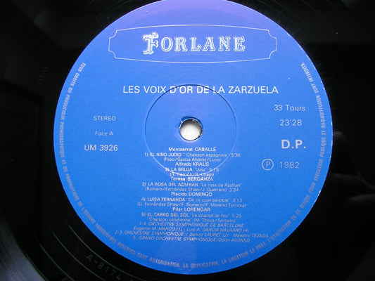 THE GOLDEN VOICES OF ZARZUELA CABALLE / BERGANZA / LORENGAR / KRAUS / DOMINGO / ARAGALL UM 3926