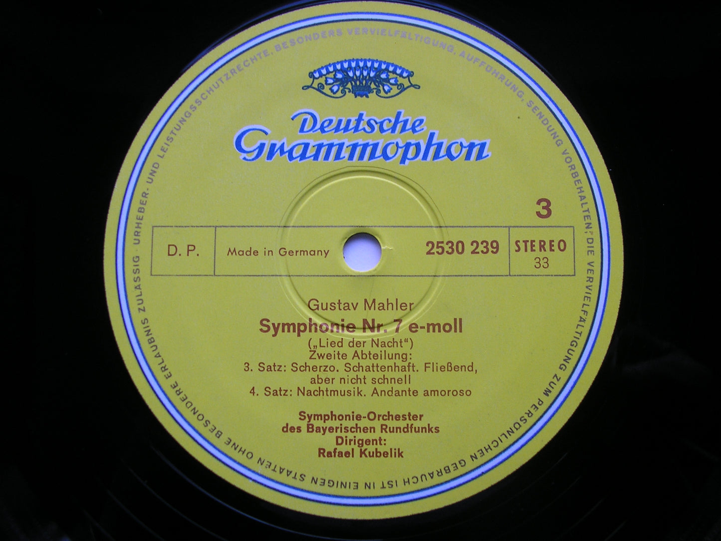 MAHLER: SYMPHONY No. 7 KUBELIK / BAVARIAN RADIO SYMPHONY 2707 061