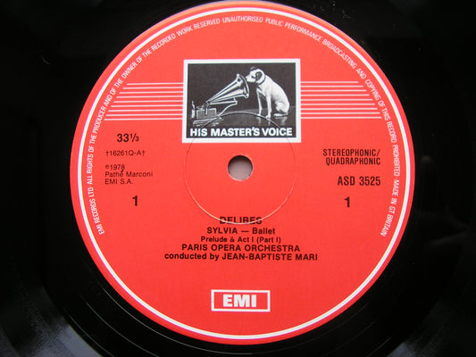 DELIBES: SYLVIA      MARI / PARIS OPERA ORCHESTRA      2LP     SLS 5126