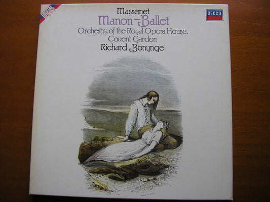 MASSENET: MANON    complete ballet      BONYNGE / ORCHESTRA OF THE ROYAL OPERA HOUSE COVENT GARDEN     2LP    414 585