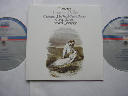 MASSENET: MANON    complete ballet      BONYNGE / ORCHESTRA OF THE ROYAL OPERA HOUSE COVENT GARDEN     2LP    414 585