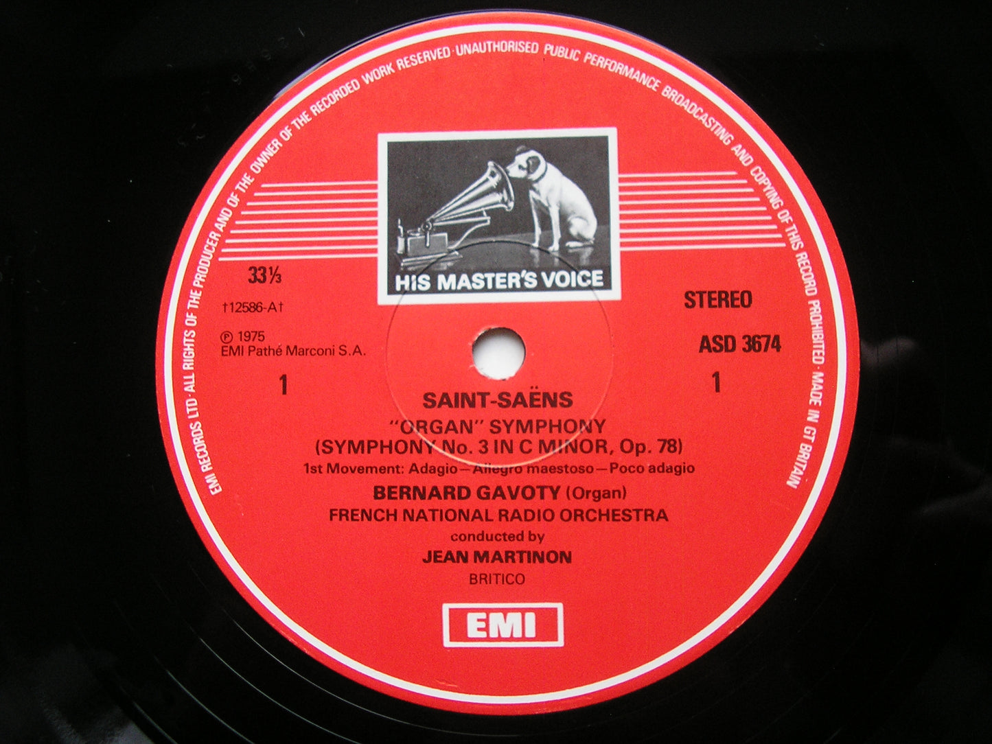 SAINT-SAENS: THE FIVE SYMPHONIES MARTINON / FRENCH NATIONAL RADIO ORCHESTRA 3LP