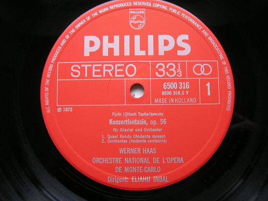TCHAIKOVSKY: CONCERT FANTASY Op. 65 / ANDANTE & FINALE Op. 79    HAAS / MONTE CARLO OPERA ORCHESTRA / INBAL   6500 316