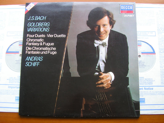 BACH: GOLDBERG VARIATIONS / FOUR DUETS / CHROMATIC FANTASY      ADRAS SCHIFF     D275D2