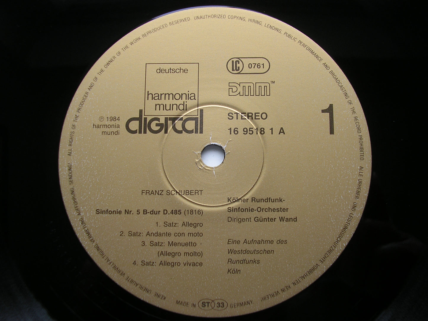 SCHUBERT: THE SYMPHONIES / ROSAMUNDE excerpts   WAND / COLOGNE RADIO SYMPHONY  5 LP