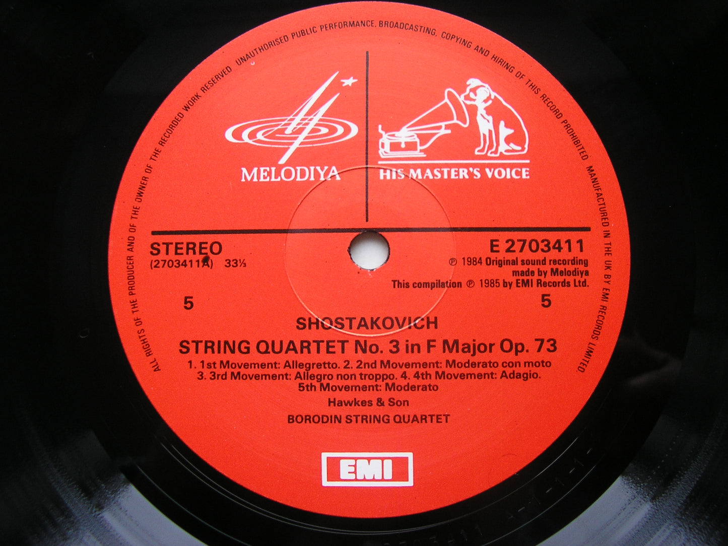 SHOSTAKOVICH: THE STRING QUARTETS / PIANO QUINTET THE BORODIN STRING QUARTET / RICHTER EX 27 03393