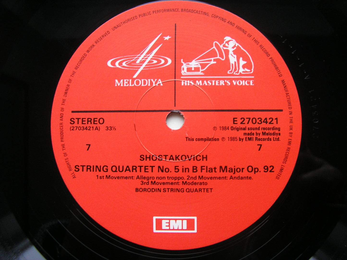 SHOSTAKOVICH: THE STRING QUARTETS / PIANO QUINTET THE BORODIN STRING QUARTET / RICHTER EX 27 03393