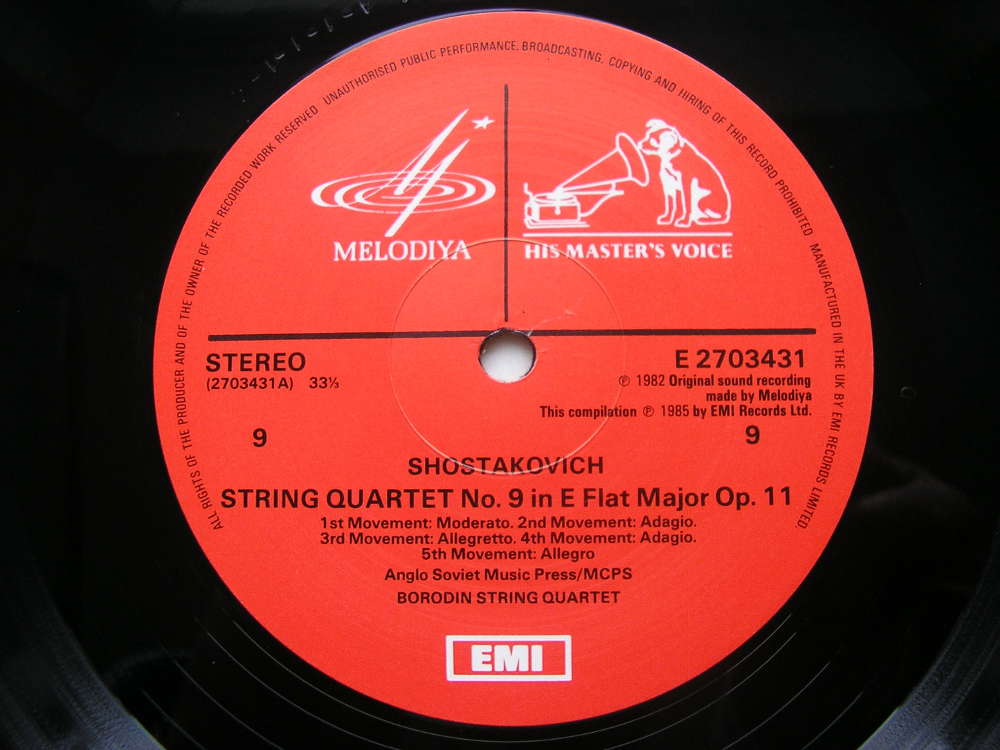 SHOSTAKOVICH: THE STRING QUARTETS / PIANO QUINTET THE BORODIN STRING QUARTET / RICHTER EX 27 03393