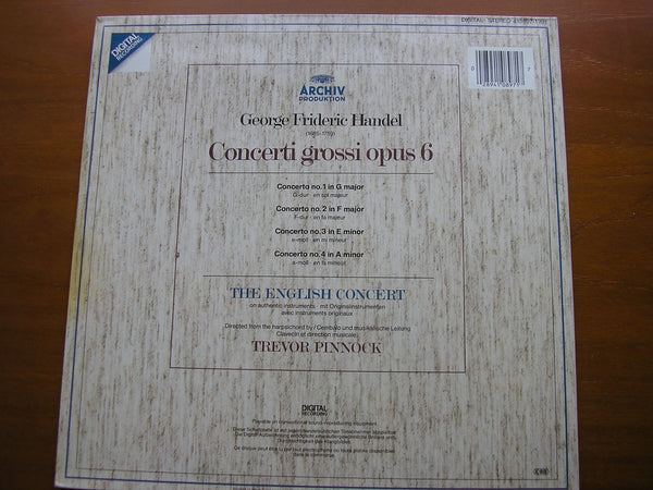 HANDEL: CONCERTI GROSSI Op. 6 Nos. 1 - 4 THE ENGLISH CONCERT