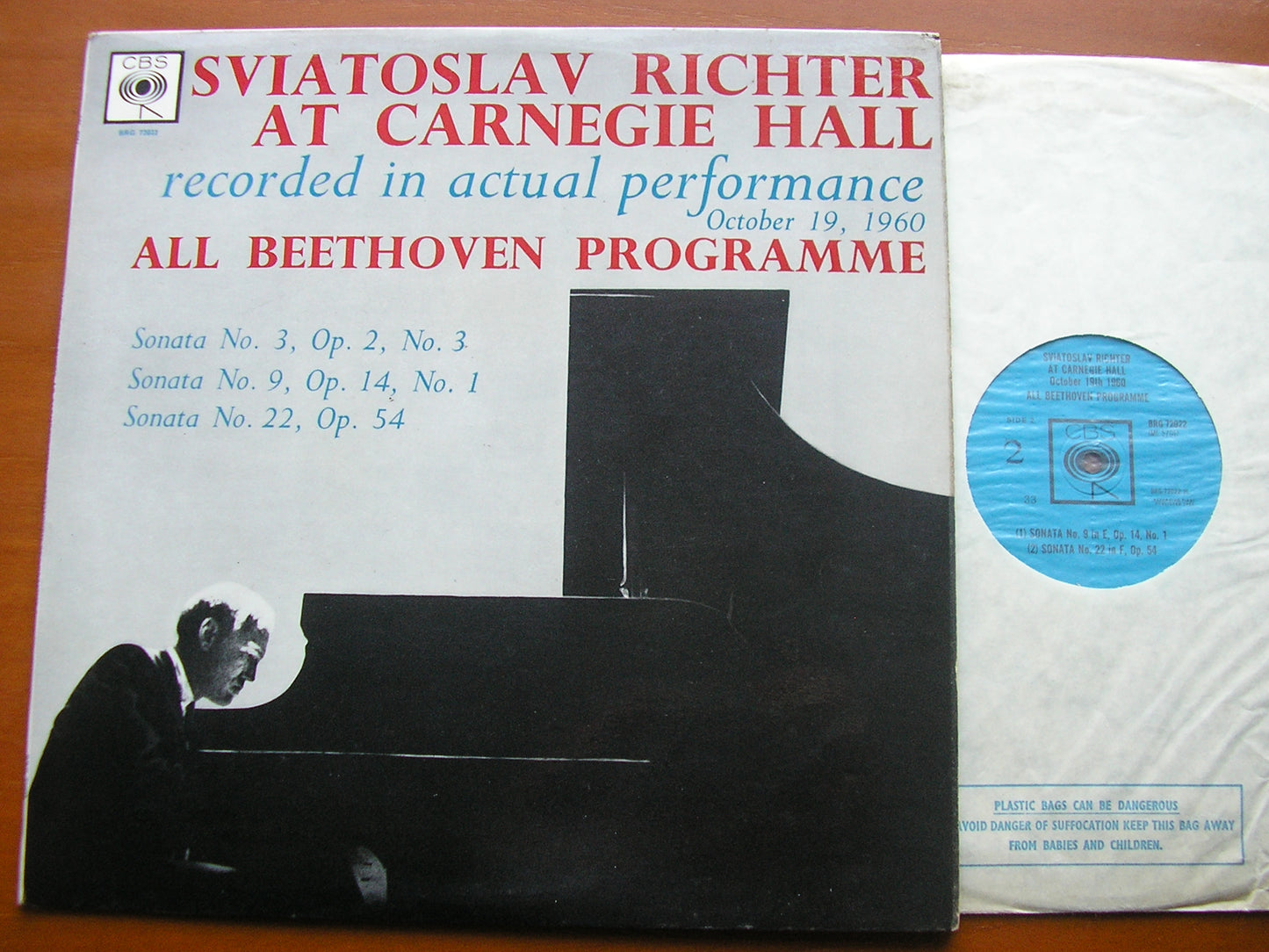 BEETHOVEN: PIANO SONATAS Nos. 3 / 9 / 22 RICHTER BRG 72022