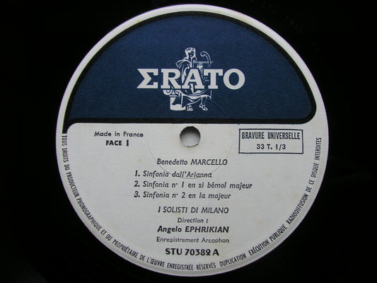 BENEDETTO MARCELLO: SIX SINFONIAS WITH TRUMPETS I SOLOISTI DI MILANO / EPHRIKIAN STU 70382
