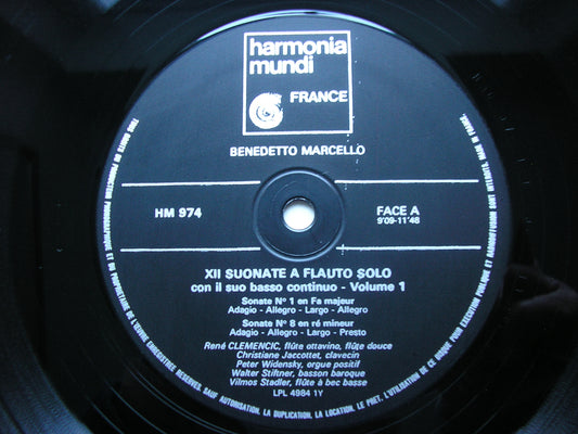 BENEDETTO MARCELLO: FOUR FLUTE SONATAS Op. 2    RENE CLEMENCIC    B974