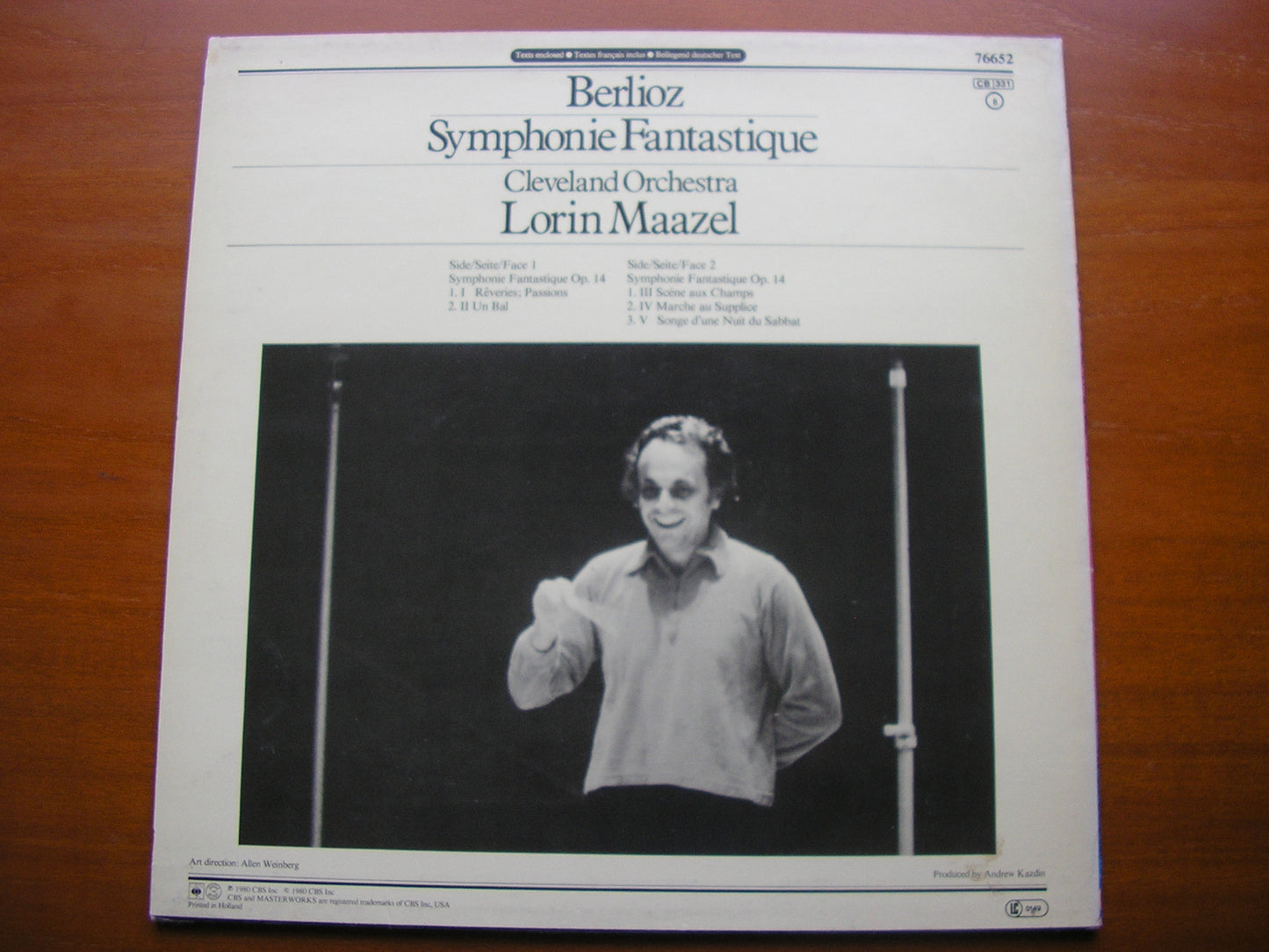 BERLIOZ: SYMPHONIE FANTASTIQUE  MAAZEL / CLEVELAND ORCHESTRA   76652