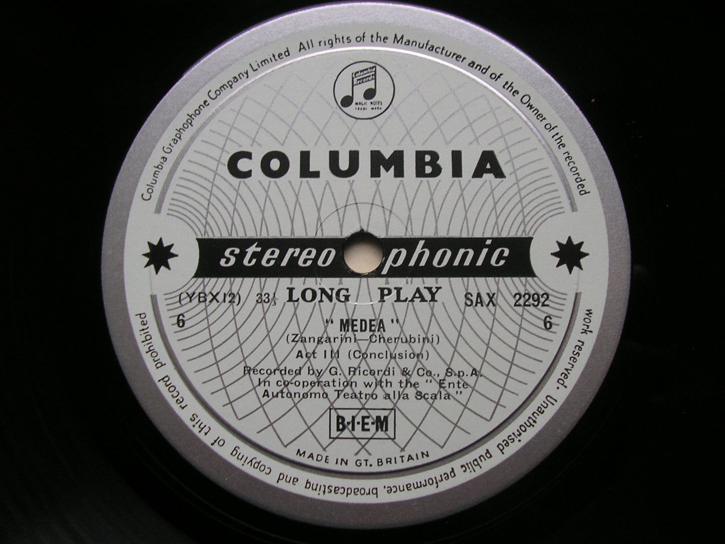 SAX 2290 - 2  CHERUBINI: MEDEA     CALLAS / SCOTTO / PICCHI / LA SCALA / SERAFIN