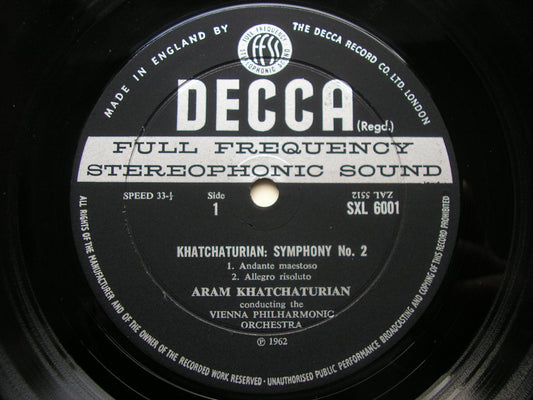 KHACHATURIAN: SYMPHONY No. 2  'The Bell'       KHACHATURIAN / VIENNA PHILHARMONIC      SXL 6001