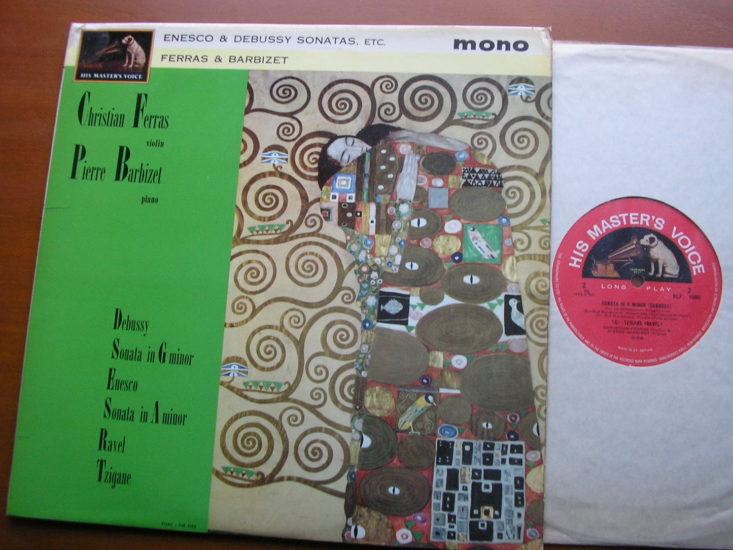 DEBUSSY: SONATA in G / ENESCO: SONATA in A / RAVEL: TZIGANE     FERRAS / BARBIZET     ALP 1980