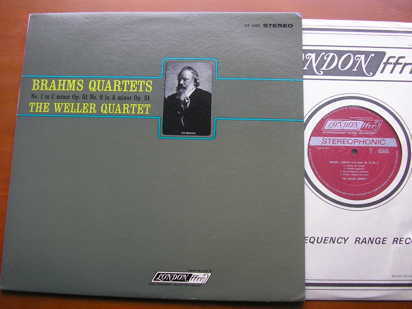 BRAHMS: STRING QUARTETS Nos. 1 & 2 Op. 51      THE WELLER QUARTET    CS 6432