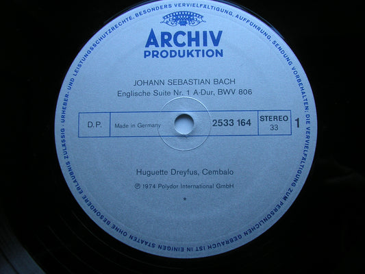 BACH: ENGLISH SUITES BWV 808 - 811      DREYFUS       2533 164 / 165 / 166
