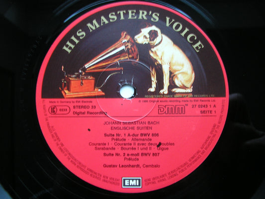 BACH: ENGLISH SUITES BWV 806 - 811    LEONHARDT    2 LP     27 0243