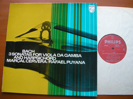 BACH: THREE SONATAS FOR VIOLA DA GAMBA & HARPSICHORD     CERVERA / PUYANA     6500 005