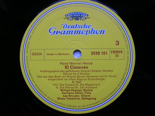 HENZE: EL CIMARRON     PEARSON / ZOLLER / BROUWER / YAMASH'TA / HENZE    2707 050