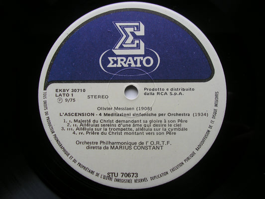 MESSIAEN: L'ASCENSION / HYMNE / LES OFFRANDES OUBLIEES CONSTANT / FRENCH RADIO ORCHESTRA STU 70673