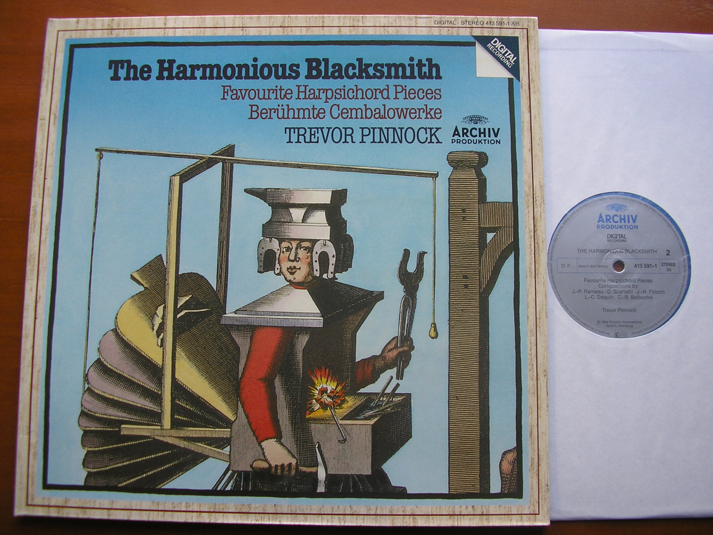THE HARMONIOUS BLACKSMITH: FAVOURITE HARPSICHORD PIECES      TREVOR PINNOCK   413 591