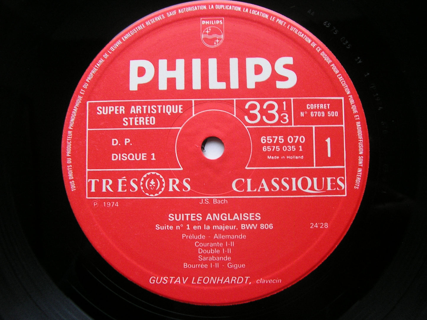 BACH: ENGLISH SUITES / FRENCH SUITES GUSTAV LEONHARDT 5 LP 6709 500